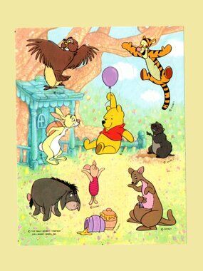Hallmark Disney's Winnie the Pooh Vintage Sticker Sheet